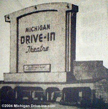 Michigan Drive-In Theatre - Michigan Screen July 1948 (newer photo)